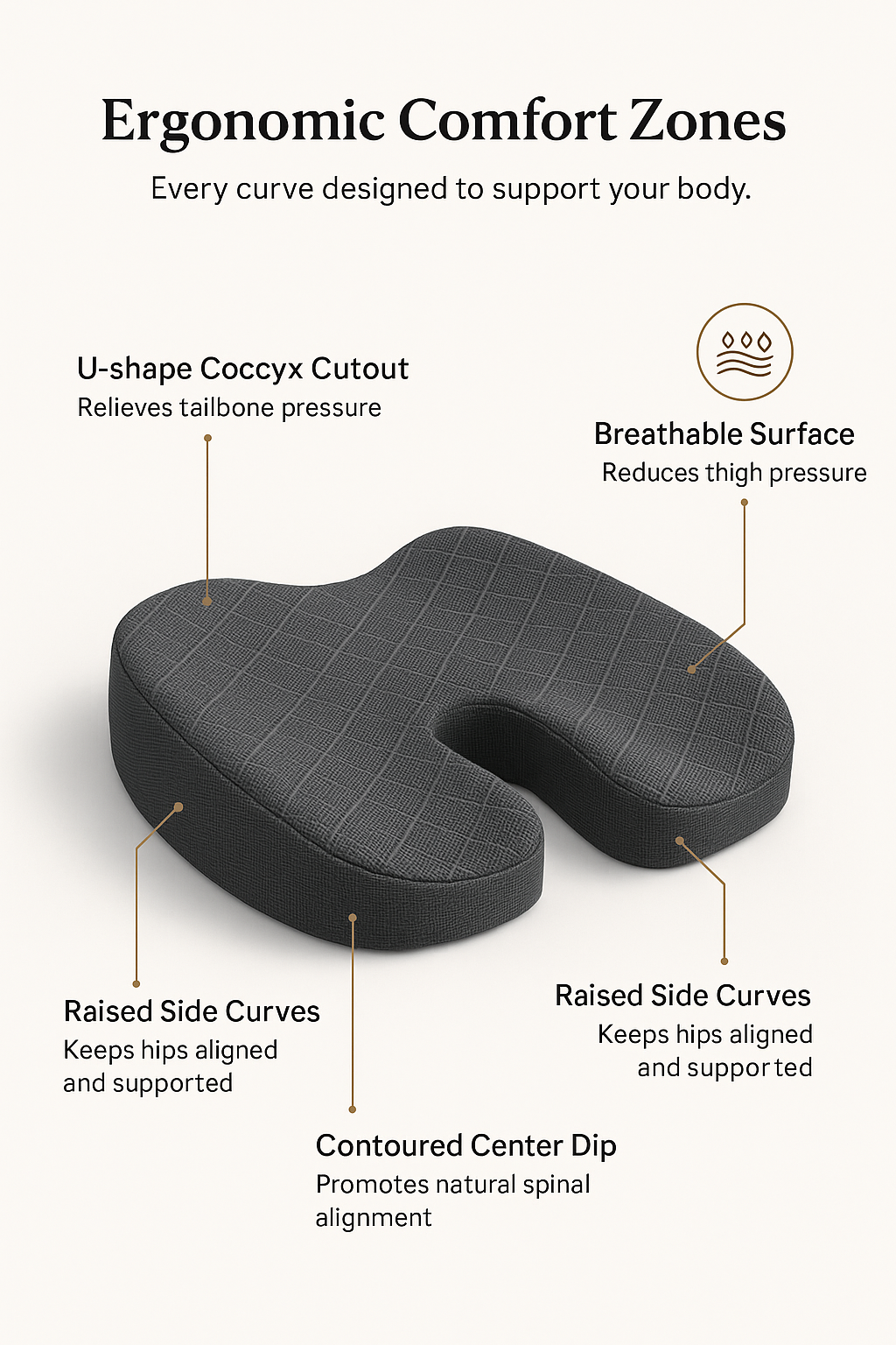 ✨ Lumora™ Memory Foam Cushion